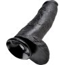 Чёрный фаллоимитатор-гигант 12 Cock with Balls - 30,5 см.