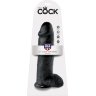 Чёрный фаллоимитатор-гигант 12 Cock with Balls - 30,5 см.