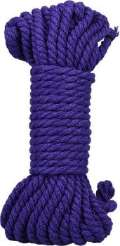 Фиолетовая верёвка для связывания и фиксации Bind Tie - 9,14 м.