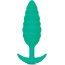 Зеленый ребристый анальный виброплаг Twist - 13,5 см.  Цена 17 520 руб. - Зеленый ребристый анальный виброплаг Twist - 13,5 см.
