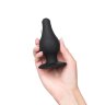 Черная анальная втулка Spade L - 11 см.