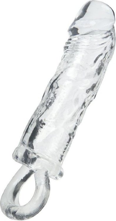 Прозрачная насадка с петлёй для фиксации - 14 см.