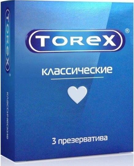 Гладкие презервативы Torex Классические - 3 шт.