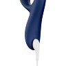 Темно-синий вибратор-кролик We-Vibe Nova 2 - 20,5 см.