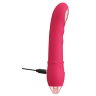 Малиновая насадка на душ с вибрацией Showers to orgasm - 20,1 см.
