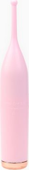 Розовый клиторальный стимулятор «Оки-Чпоки» с 2 сменными насадками