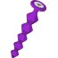 Фиолетовая анальная цепочка с кристаллом Chummy - 16 см.  Цена 1 280 руб. - Фиолетовая анальная цепочка с кристаллом Chummy - 16 см.