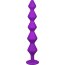 Фиолетовая анальная цепочка с кристаллом Chummy - 16 см.  Цена 1 280 руб. - Фиолетовая анальная цепочка с кристаллом Chummy - 16 см.