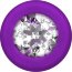 Фиолетовая анальная цепочка с кристаллом Chummy - 16 см.  Цена 1 246 руб. - Фиолетовая анальная цепочка с кристаллом Chummy - 16 см.