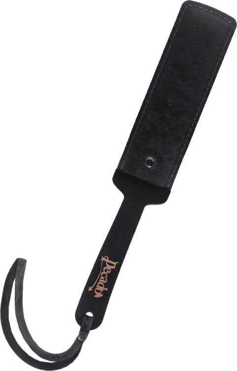 Черный кожаный пэддл - 37 см.