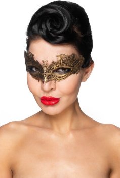 Золотистая карнавальная маска Денеб
