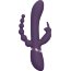 Фиолетовый анально-вагинальный вибромассажер Rini - 22,3 см.  Цена 14 230 руб. - Фиолетовый анально-вагинальный вибромассажер Rini - 22,3 см.