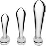 Набор из 3 стальных стимуляторов простаты Stainless Steel P-spot Training Set