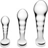 Набор из 3 стальных стимуляторов простаты Stainless Steel P-spot Training Set