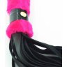 Нежная плеть с розовым мехом BDSM Light - 43 см.