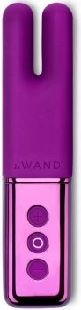 Фиолетовый двухмоторный мини-вибратор Le Wand Deux
