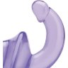 Фиолетовый безремневой страпон Strapless Strap-On