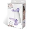 Фиолетовый безремневой страпон Strapless Strap-On