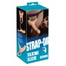 Силиконовый полый страпон на ремнях Silicone Strap-on - 16 см.