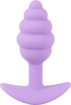Фиолетовая анальная втулка Mini Butt Plug - 7,5 см.