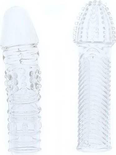 Комплект из 2 прозрачных насадок на пенис PENIS EXTENDER PACK