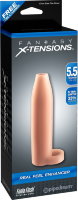 Насадка-расширитель с кольцом для подхвата мошонки Real Feel Enhancer - 14 см.