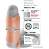 Насадка-расширитель с кольцом для подхвата мошонки Real Feel Enhancer - 14 см.