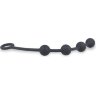 Черная анальная цепочка Excite S - 24 см.