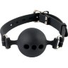 Силиконовый кляп-шар с отверстиями для дыхания Silicone Breathable Ball Gag Small