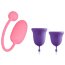 Подарочный набор: розовый тренажер Кегеля Magic Kegel Coach и фиолетовые менструальные чаши - Подарочный набор: розовый тренажер Кегеля Magic Kegel Coach и фиолетовые менструальные чаши