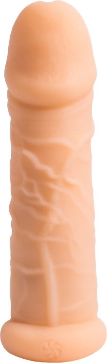 Телесный фаллоудлинитель Extra Sense Bubbles - 13,5 см.