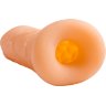 Телесный фаллоудлинитель Extra Sense Bubbles - 13,5 см.