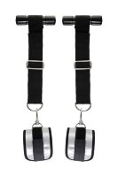 Черно-серебристые фиксаторы для рук на дверь Anonymo