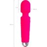 Розовый жезловый вибратор Peony - 20,5 см.
