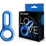 Голубое эрекционное кольцо с петлёй