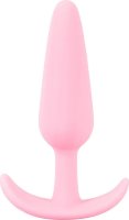 Розовая анальная втулка Mini Butt Plug - 8,4 см.
