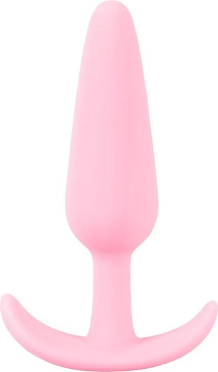 Розовая анальная втулка Mini Butt Plug - 8,4 см.