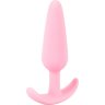 Розовая анальная втулка Mini Butt Plug - 8,4 см.