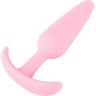 Розовая анальная втулка Mini Butt Plug - 8,4 см.