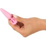 Розовая анальная втулка Mini Butt Plug - 8,4 см.
