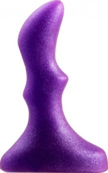 Фиолетовый анальный стимулятор Small ripple plug - 10 см.