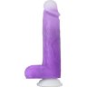 Фиолетовый вибратор-реалистик Encore 8 Inch Vibrating Dildo - 21,6 см.