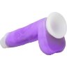 Фиолетовый вибратор-реалистик Encore 8 Inch Vibrating Dildo - 21,6 см.