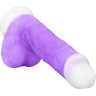 Фиолетовый вибратор-реалистик Encore 8 Inch Vibrating Dildo - 21,6 см.