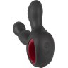Черный вибромассажер простаты с нагревом и ротацией Prostate Plug - 14,5 см.