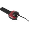 Черный вибромассажер простаты с нагревом и ротацией Prostate Plug - 14,5 см.