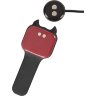 Черный вибромассажер простаты с нагревом и ротацией Prostate Plug - 14,5 см.