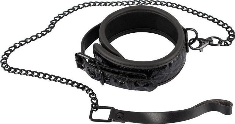 Ошейник и поводок с геометрическим узором Collar with Leash