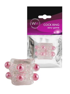 Прозрачная насадка на пенис с цветными шариками  Цена 441 руб. Длина: 2.5 см. Сквозная насадка на пенис увеличит толщину полового члена мужчины и позволит партнёрше испытать потрясающие эротические эмоции. Выпуклости с цветными шариками на поверхности изделия усилят возбуждение женщины. Интимный аксессуар изготовлен из эластичного материала. Хорошо мнётся и тянется. Подходит для пенисов разных размеров. Прост в применении и уходе. Внутренний диаметр - 2 см. Страна: Китай. Материал: термопластичная резина (TPR).