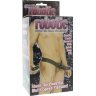 Мужской фаллопротез с вибрацией ROBOTIC MALE STRAP-ON BLACK - 17 см.